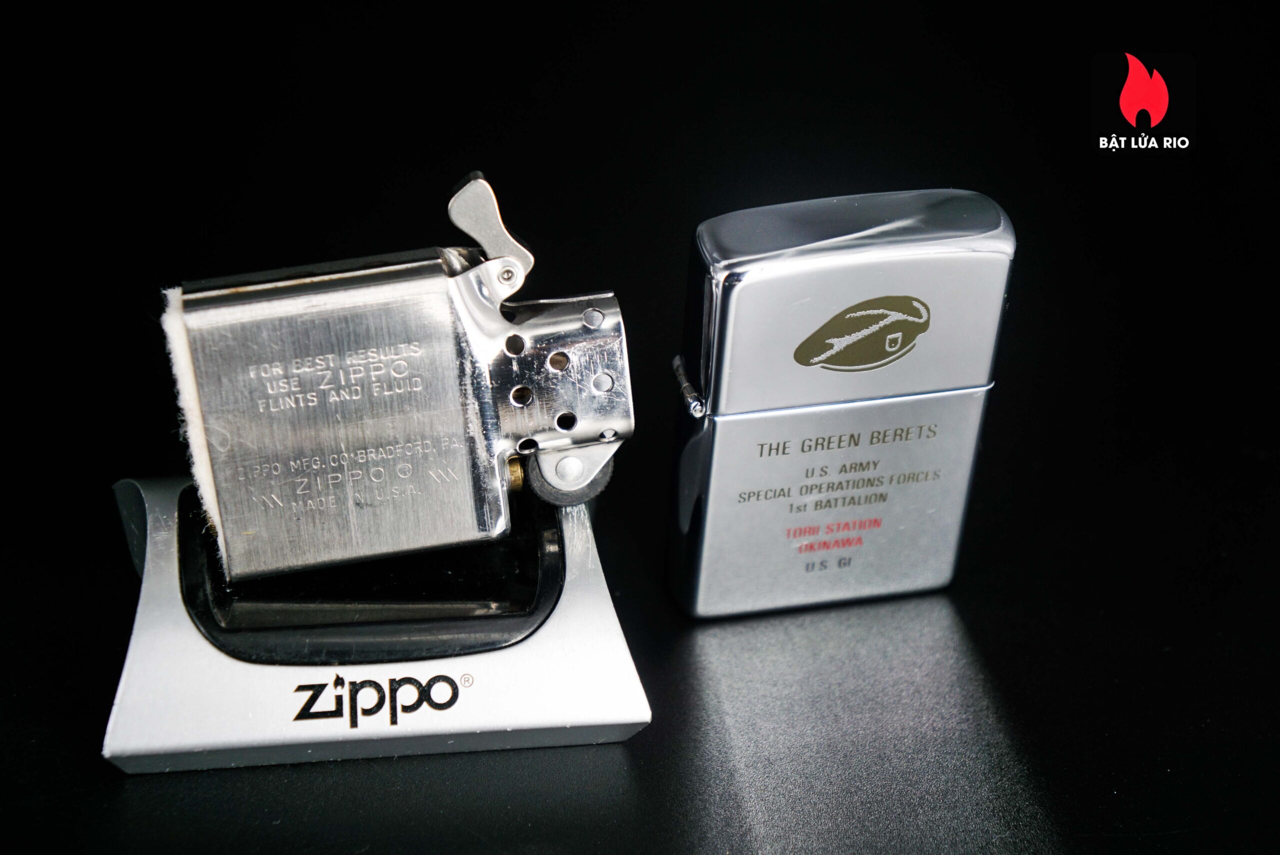 Zippo Xưa 1984 – The Green Berets - Us Army Special Operations Forces 1st Battalion 25 Zippo Xưa 1984 – The Green Berets - Us Army Special Operations Forces 1st Battalion 11