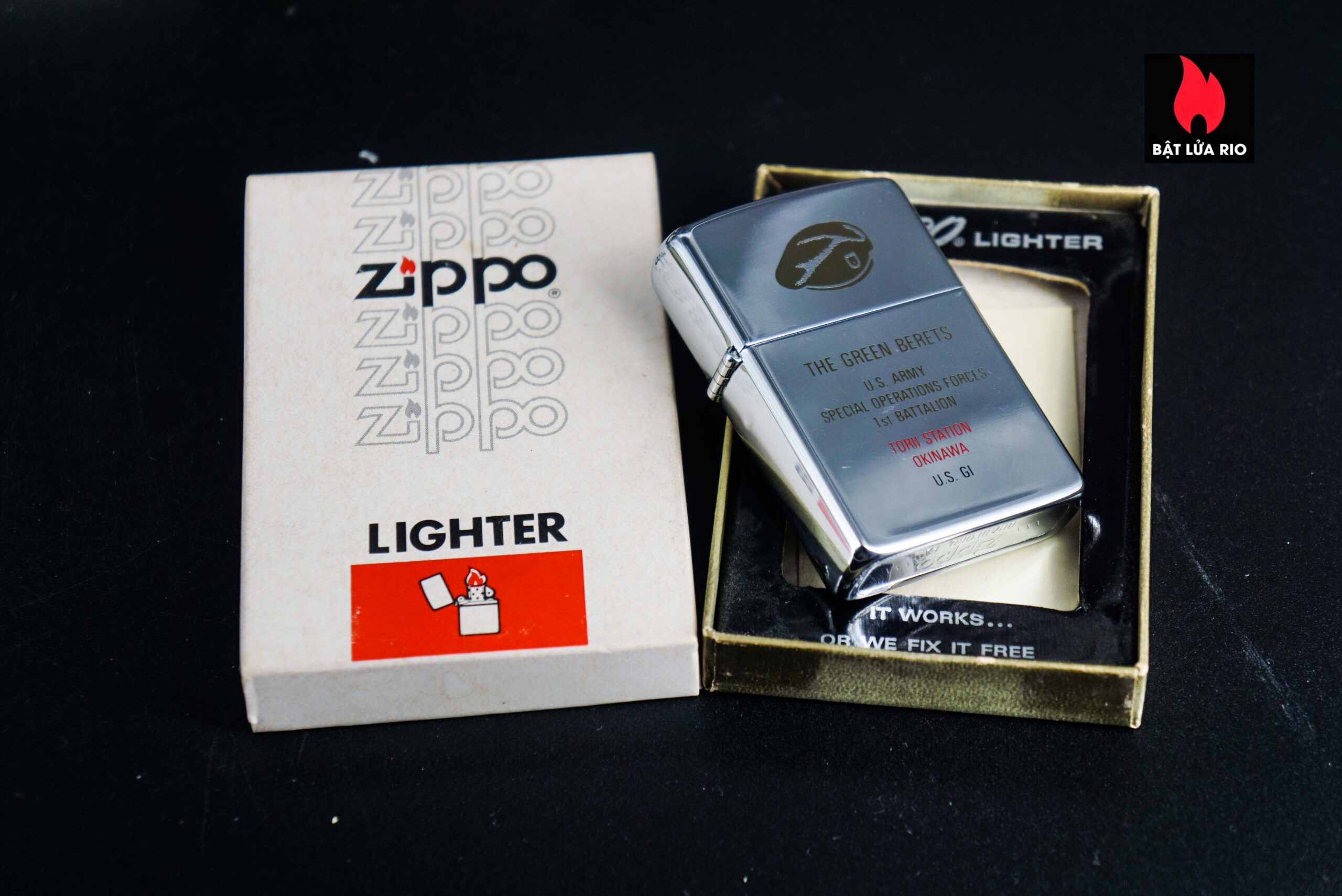 Zippo Xưa 1984 – The Green Berets - Us Army Special Operations Forces 1st Battalion 34 Zippo Xưa 1984 – The Green Berets - Us Army Special Operations Forces 1st Battalion 2