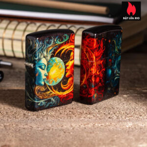 Zippo 46563 - Zippo Sun and Moon 540 Fusion Tumbled Brass 1