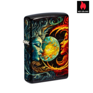 Zippo 46563 - Zippo Sun and Moon 540 Fusion Tumbled Brass