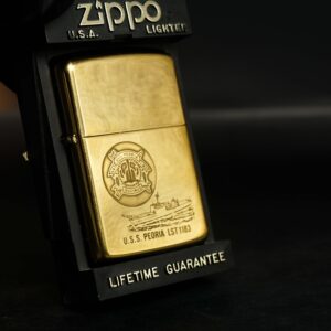 Zippo Chu Niên 1932-1988 – Đồng Nguyên Khối – Uss Peoria LST-1183 1