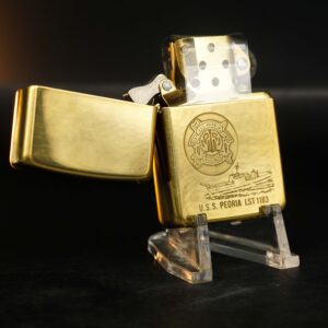 Zippo Chu Niên 1932-1988 – Đồng Nguyên Khối – Uss Peoria LST-1183 3