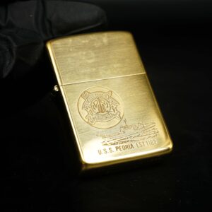 Zippo Chu Niên 1932-1988 – Đồng Nguyên Khối – Uss Peoria LST-1183 8