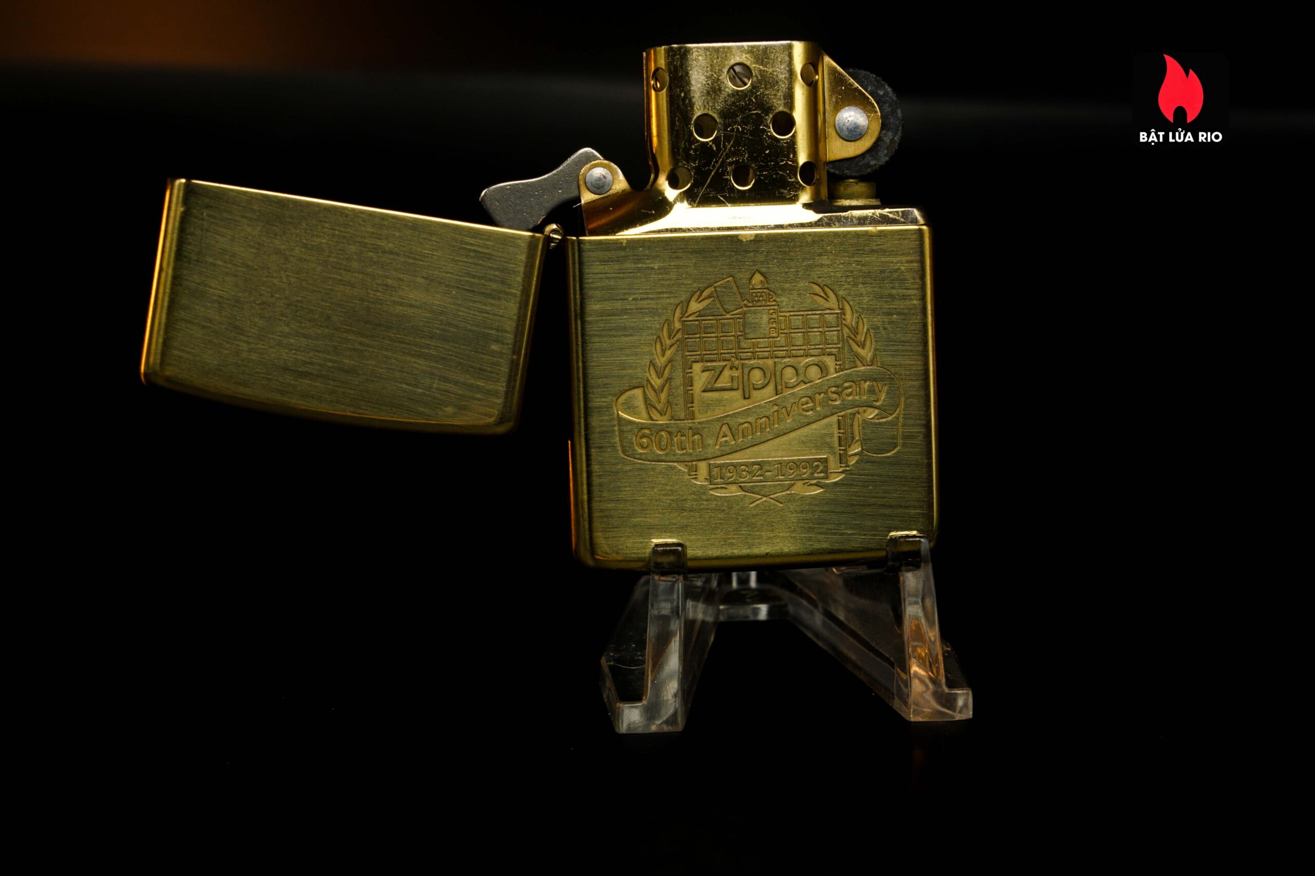 Zippo Chu Niên 1932 – 1992 – 60th Anniversary – Đồng Nguyên Khối 35 Zippo Chu Niên 1932 – 1992 – 60th Anniversary – Đồng Nguyên Khối 1