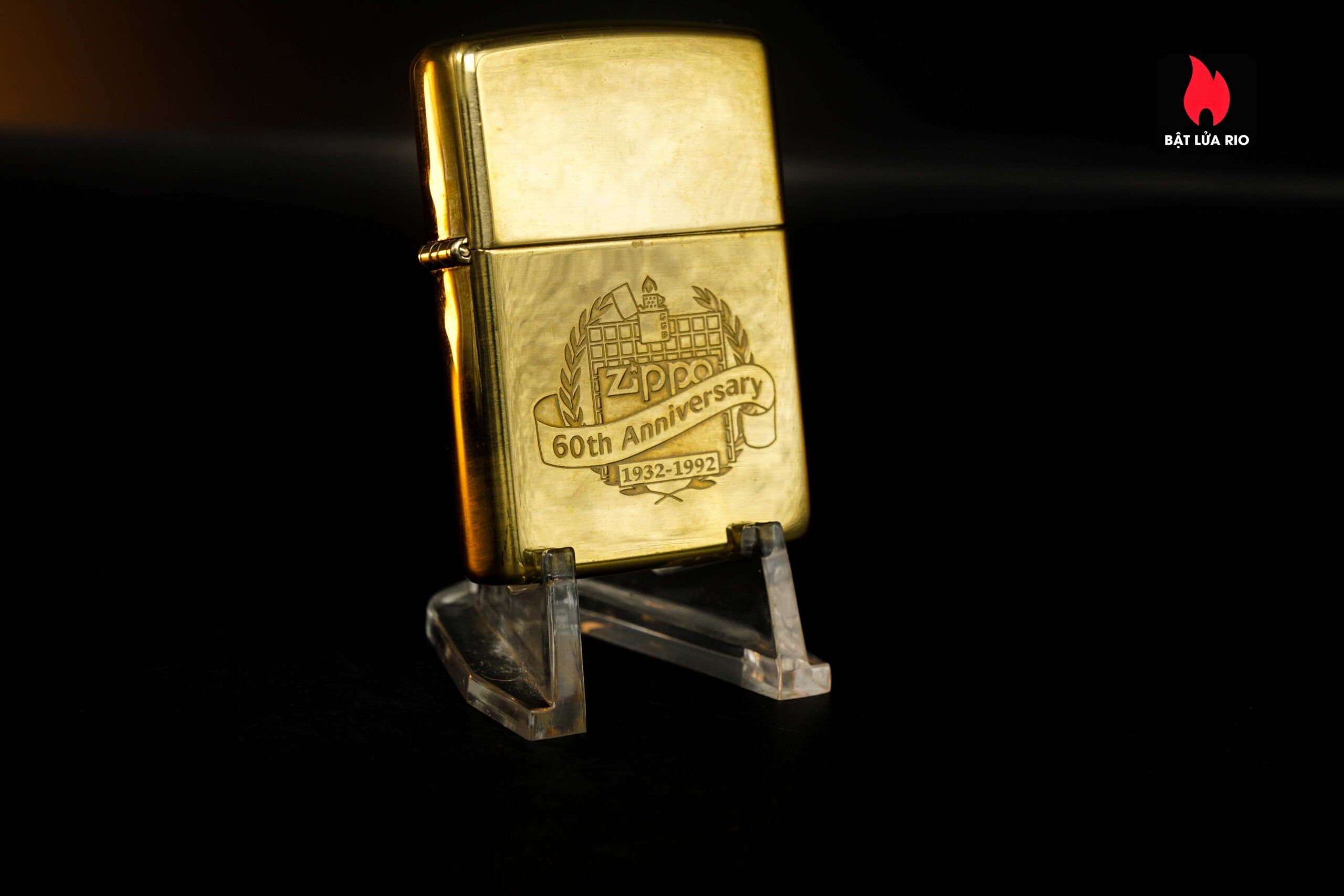 Zippo Chu Niên 1932 – 1992 – 60th Anniversary – Đồng Nguyên Khối 25 Zippo Chu Niên 1932 – 1992 – 60th Anniversary – Đồng Nguyên Khối 11