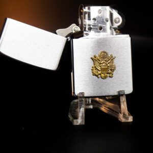 Zippo La Mã 1989 – U.S Army – Brushed Chrome – Lục quân Hoa Kỳ 22 Zippo La Mã 1989 – U.S Army – Brushed Chrome – Lục quân Hoa Kỳ 2