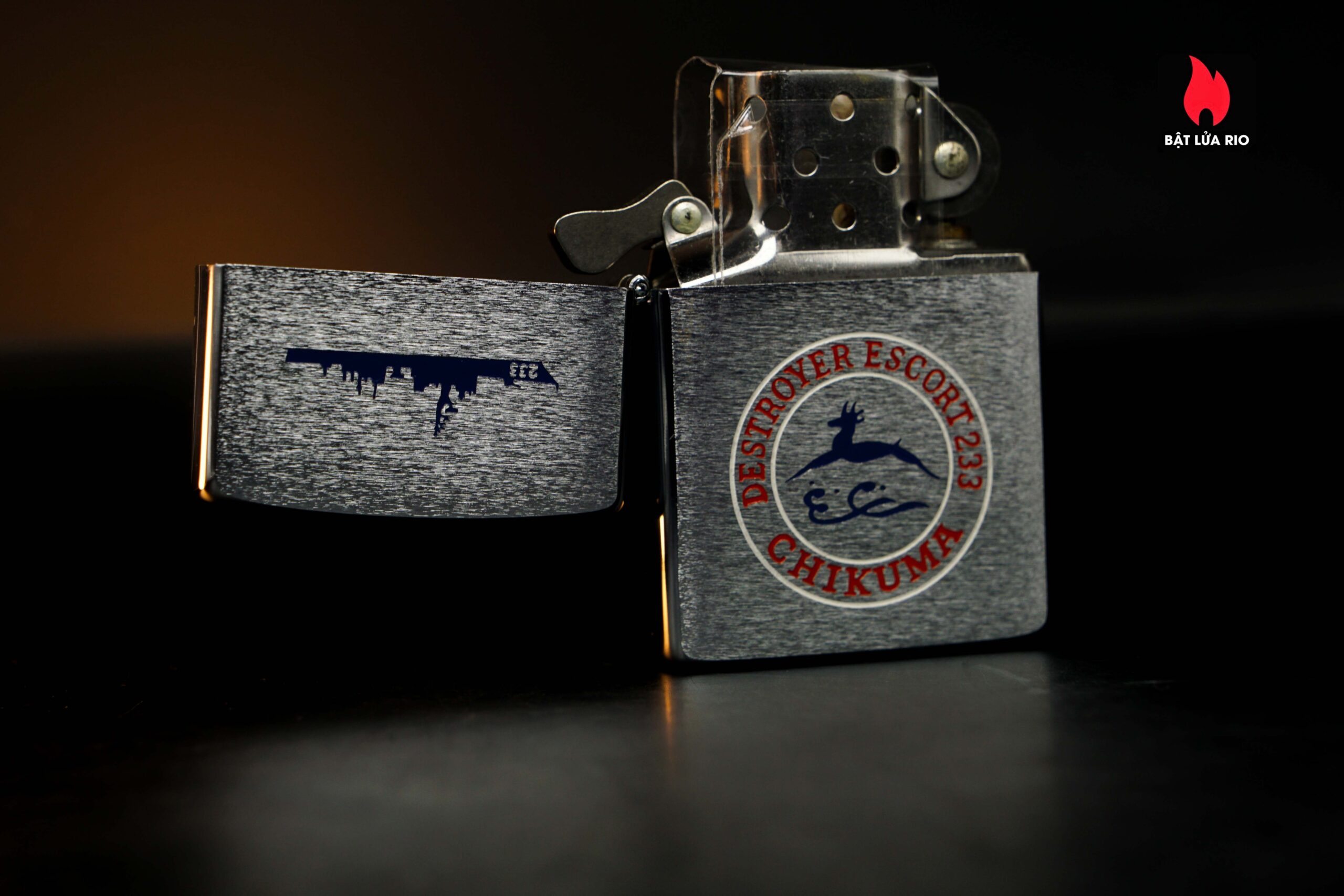 Zippo La Mã 1992 –Destroyer JS Chikuma DE-233 5