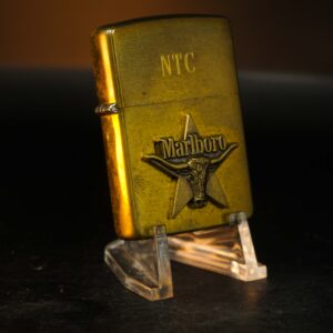 Zippo La Mã 1992 – Đồng Nguyên Khối – Marlboro Longhorns – NTC