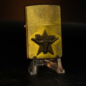 Zippo La Mã 1992 – Đồng Nguyên Khối – Marlboro Longhorns – RAR
