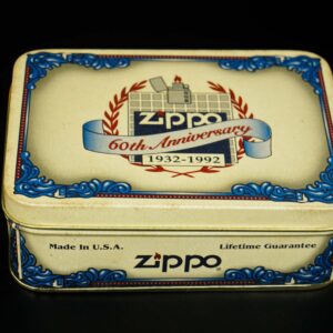 Zippo La Mã 1992 – White Nickel Finish – 60TH Anniversary 1