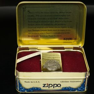 Zippo La Mã 1992 – White Nickel Finish – 60TH Anniversary 2