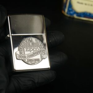 Zippo La Mã 1992 – White Nickel Finish – 60TH Anniversary 21
