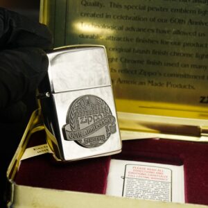 Zippo La Mã 1992 – White Nickel Finish – 60TH Anniversary 6