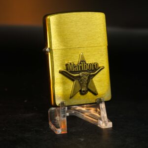 Zippo La Mã 1993 – Đồng Nguyên Khối – Marlboro Longhorns