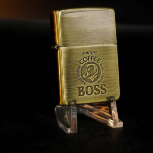 Zippo La Mã 1995 – Suntory Boss Coffee – Antique Brass