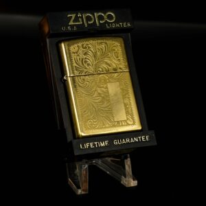 Zippo La Mã 1998 – Venetian – Hoa Văn Ý – Đồng Nguyên Khối 1