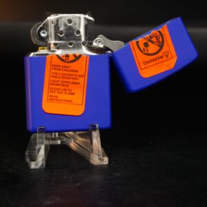 Zippo La Mã 2000 – Zippo Royal Blue Matte With Zippo Logo 2