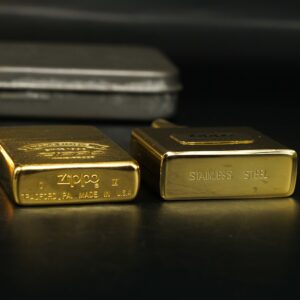 Zippo Set – Zippo La Mã 1993 – World Famous – Gold Plate 20