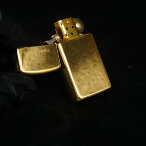 Zippo Slim Chu Niên 1932-1987 – Đồng Nguyên Khối - Trơn 2 mặt 15