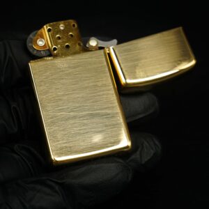 Zippo Slim Chu Niên 1932-1987 – Đồng Nguyên Khối - Trơn 2 mặt 16