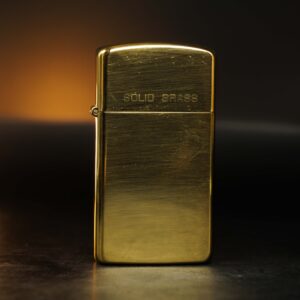 Zippo Slim Chu Niên 1932-1987 – Đồng Nguyên Khối - Trơn 2 mặt 17