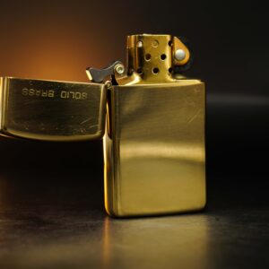 Zippo Slim Chu Niên 1932-1987 – Đồng Nguyên Khối - Trơn 2 mặt 118