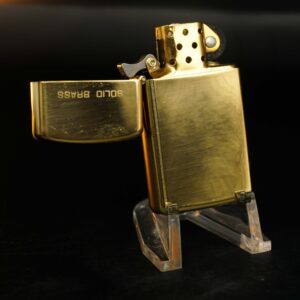 Zippo Slim Chu Niên 1932-1987 – Đồng Nguyên Khối - Trơn 2 mặt 2