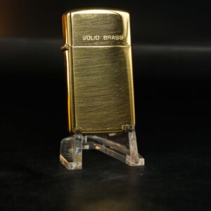 Zippo Slim Chu Niên 1932-1987 – Đồng Nguyên Khối - Trơn 2 mặt