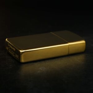 Zippo Slim Chu Niên 1932-1987 – Đồng Nguyên Khối - Trơn 2 mặt 5