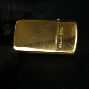Zippo Slim Chu Niên 1932-1987 – Đồng Nguyên Khối - Trơn 2 mặt 8