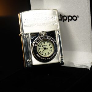 Zippo Time – Zippo 1997 – 125th Anniversary Railway Establishment – Lacke Bạc 3