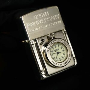 Zippo Time – Zippo 1997 – 125th Anniversary Railway Establishment – Lacke Bạc