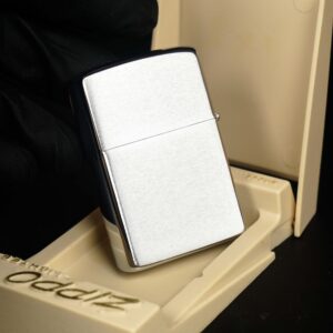 Zippo Xưa 1982 – Plain – Trơn 2 mặt – Brushed Chrome 4
