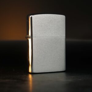 Zippo Xưa 1982 – Plain – Trơn 2 mặt – Brushed Chrome - New 17