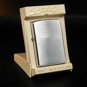 Zippo Xưa 1982 – Plain – Trơn 2 mặt – Brushed Chrome - New 3