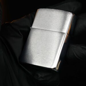 Zippo Xưa 1983 – Plain – Trơn 2 mặt – Brushed Chrome 8