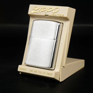 Zippo Xưa 1983 – Plain – Trơn 2 mặt – Brushed Chrome - New