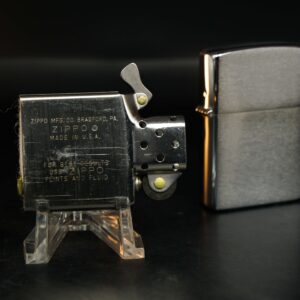 Zippo Xưa 1983 – Plain – Trơn 2 mặt – Brushed Chrome - New 10