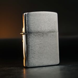Zippo Xưa 1983 – Plain – Trơn 2 mặt – Brushed Chrome - New 15