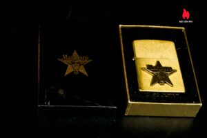 Zippo La Mã 1991 – Đồng Nguyên Khối – Không Khắc Tên – Marlboro Longhorns 1