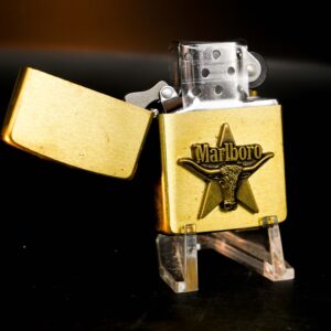 Zippo La Mã 1991 – Đồng Nguyên Khối – Không Khắc Tên – Marlboro Longhorns 2