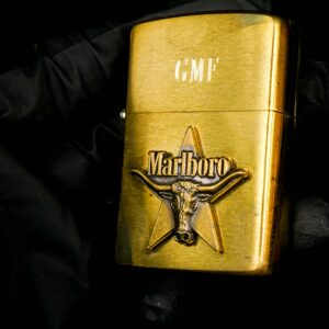 Zippo La Mã 1992 – Đồng Nguyên Khối – Marlboro Longhorns – GMF 15