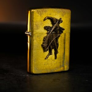 Zippo La Mã 1993 – Marlboro Wild West – Không Khắc – Đồng Nguyên Khối 6