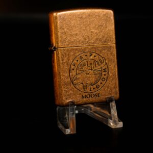 Zippo La Mã 1995 – Pap Loom Moose – Antique Copper
