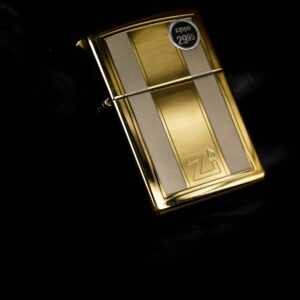 Zippo La Mã 1996 – Two-Tone Gold and Silver - Mr President #502 11
