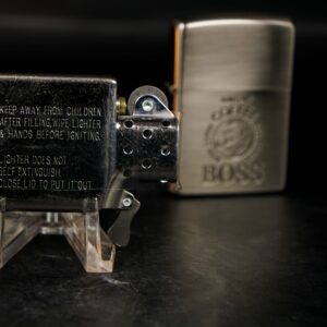 Zippo La Mã 1998 – Suntory Boss Coffee – Antique Silver 10