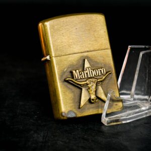 Zippo La Mã 1988 – Đồng Nguyên Khối – Marlboro Longhorns 10