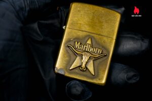 Zippo La Mã 1988 – Đồng Nguyên Khối – Marlboro Longhorns 11