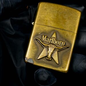 Zippo La Mã 1988 – Đồng Nguyên Khối – Marlboro Longhorns 11