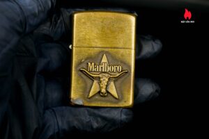 Zippo La Mã 1988 – Đồng Nguyên Khối – Marlboro Longhorns 16